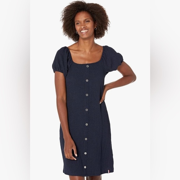 Tommy Hilfiger Dresses & Skirts - NWT Tommy Hilfiger Sky Captain Blue W’s L Buttoned Midi Sundress